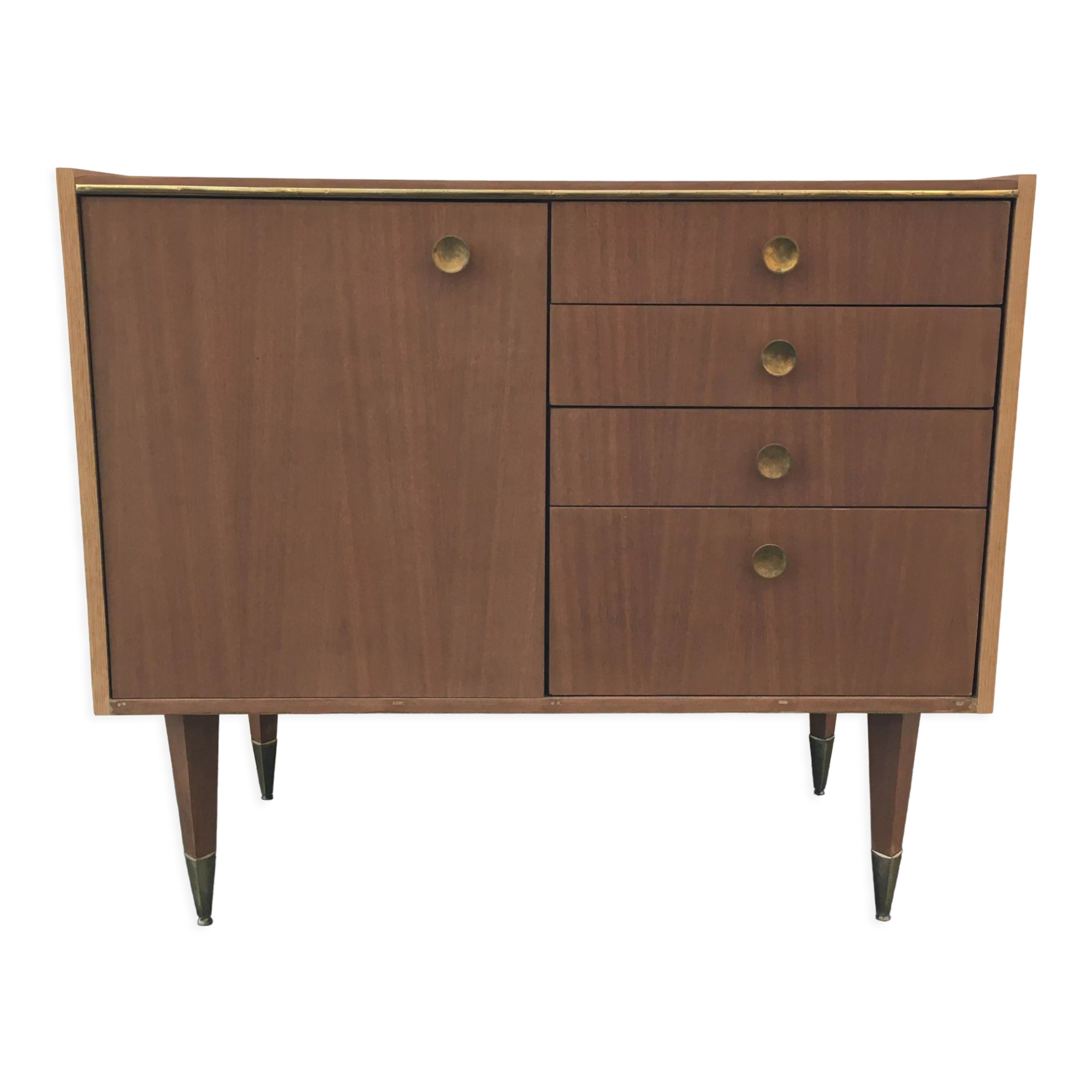 Scandinavian style teak chest of drawers