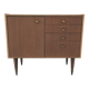Scandinavian style teak chest of drawers