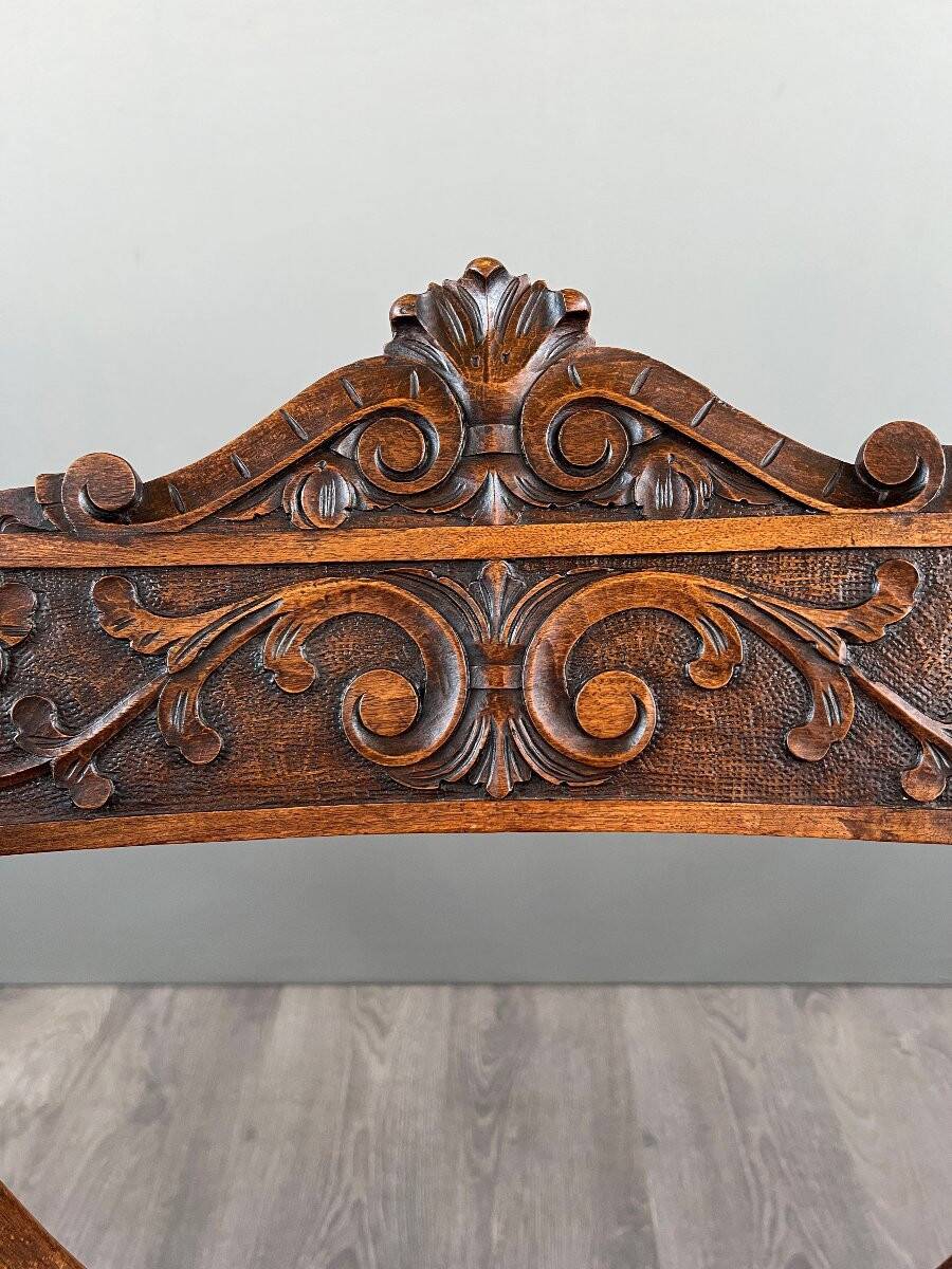 Set of Three Renaissance Style Armchairs, 19th Century