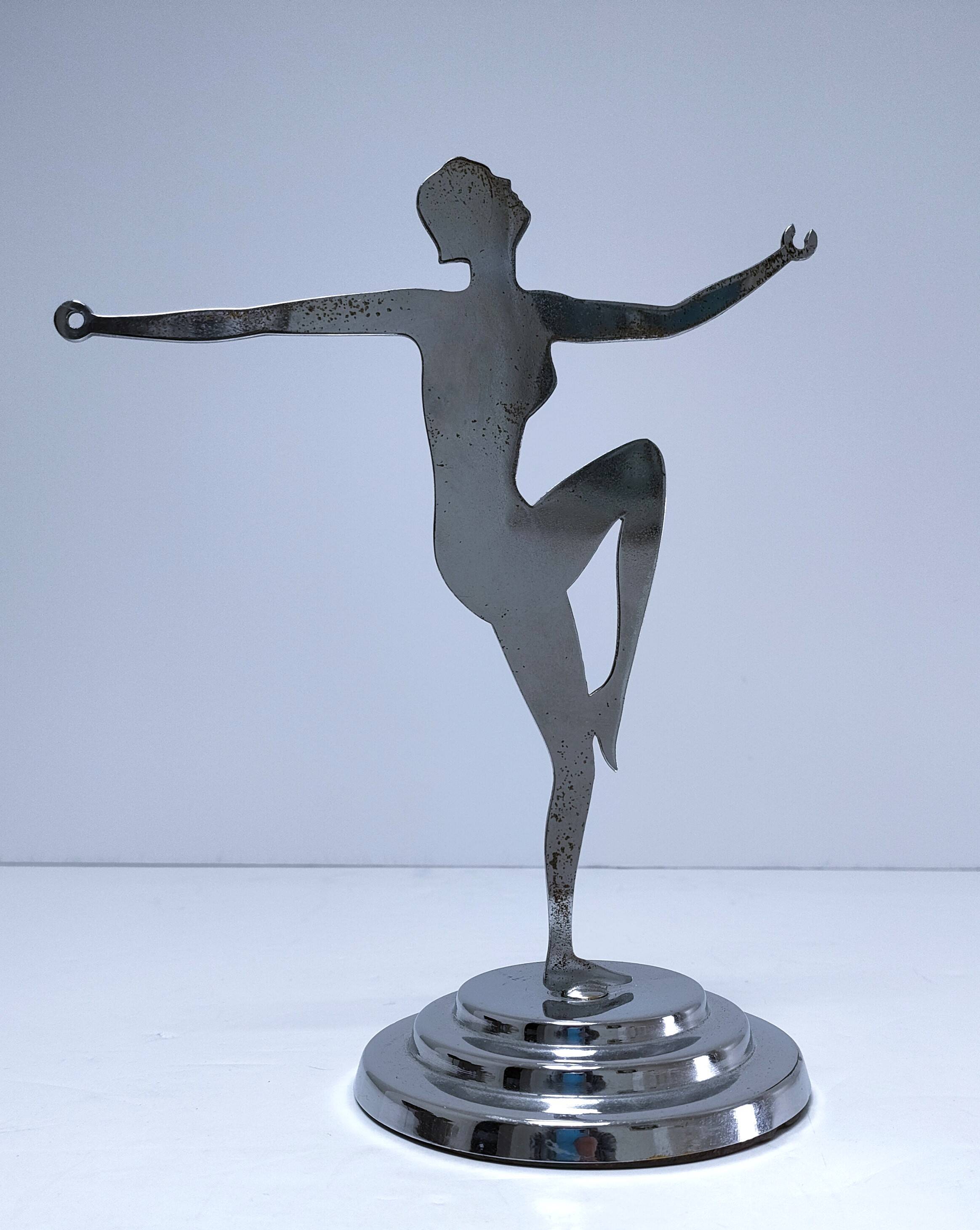 Metal jewelry holder Art Deco style bathroom decor