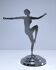 Metal jewelry holder Art Deco style bathroom decor