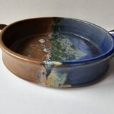Ceramic dish Signed Saint Clément les Places (Length 38cm)
