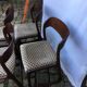 Series of 4 chairs Baumann sled in rosewood