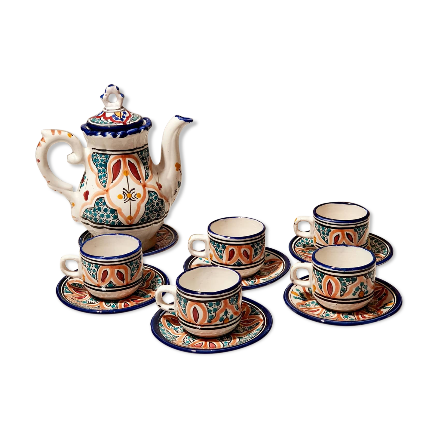 Vintage Moroccan tea service