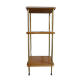 Vintage side table in brown formica