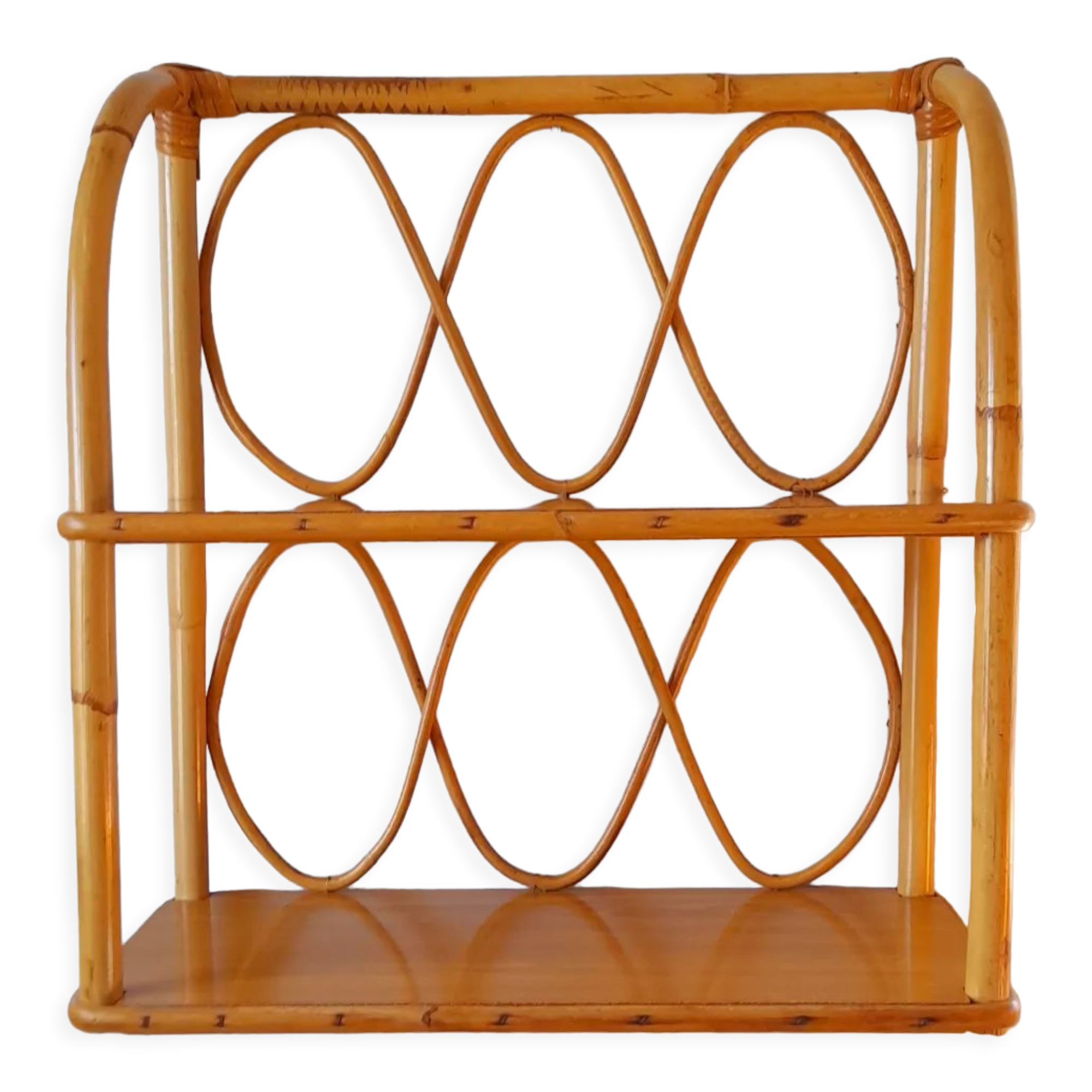 Rattan shelf 60s