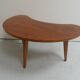 Mid Century moon-shaped coffee table