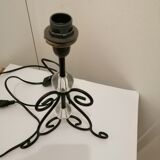 Paire de lampes en fer forge