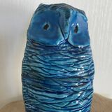 Ceramic OWL Rimini Blu by ALDO LONDI for BITOSSI, Italy