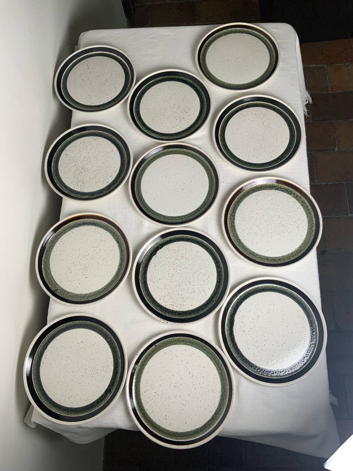 12 Vintage Dessert Plates