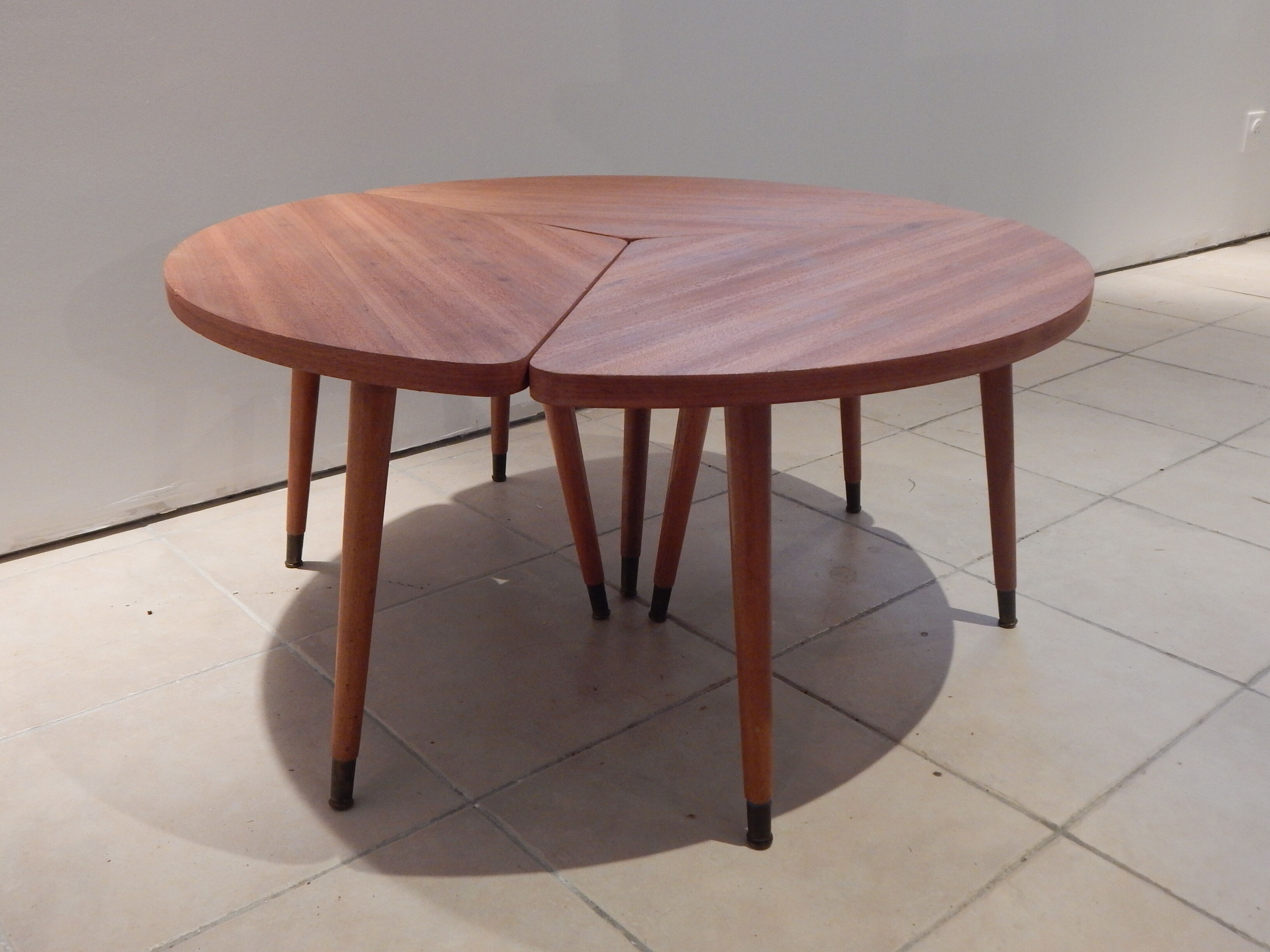 Vintage 50 modular tripod coffee table