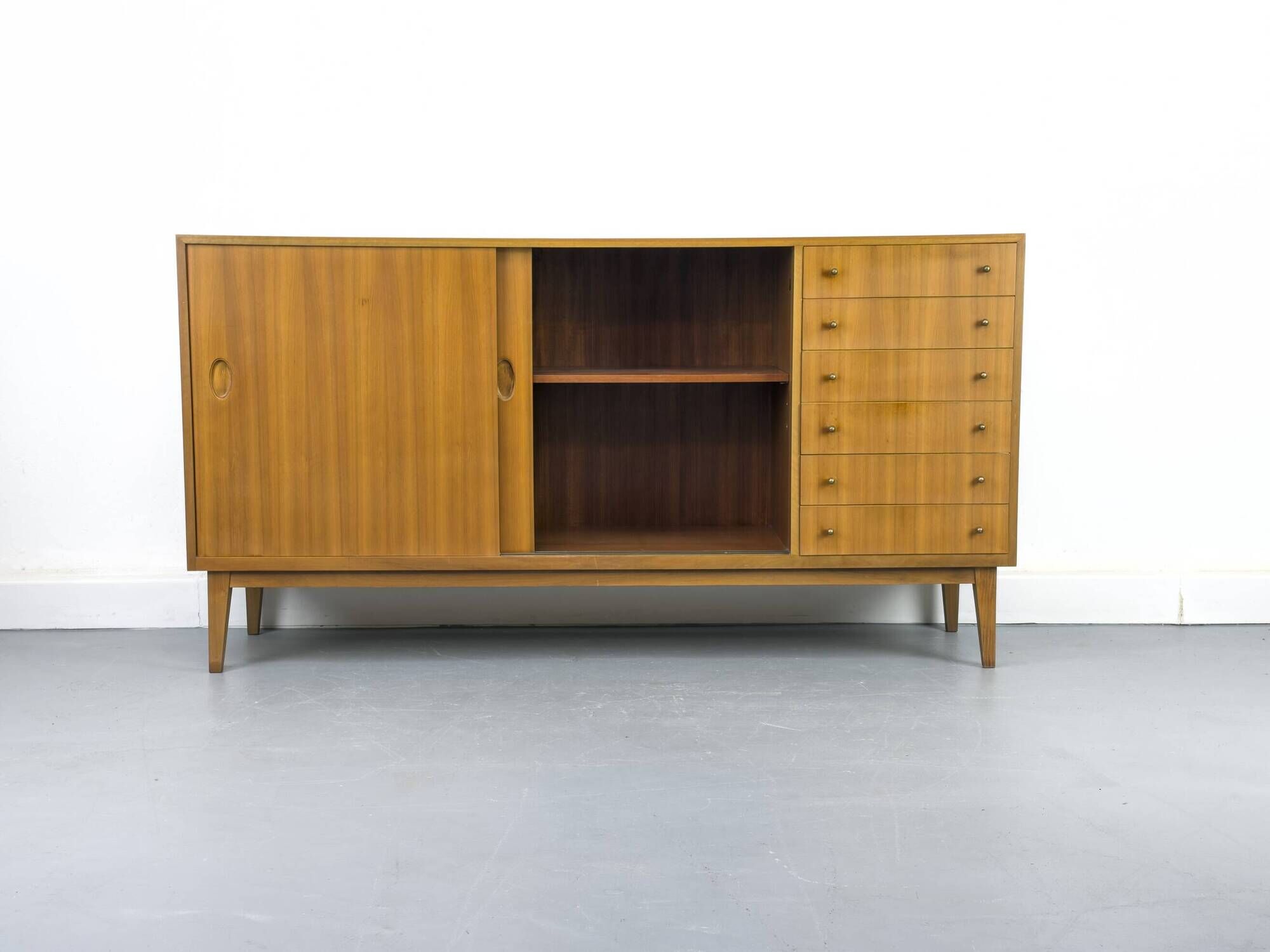 Mid-Century Sideboard in Walnut by Georg Satink for WK Möbel, 1950s