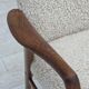 1960s, Danish design by Alf Svensson, genuine sheepskin, reupholstered.