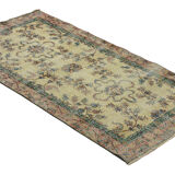 Anatolian handmade vintage rug 120 cm x 100 cm