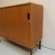 Vintage oak filing cabinet with roller shutter