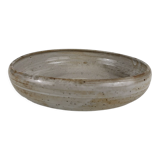 Hollow stoneware dish signed Pierre lion Puisaye