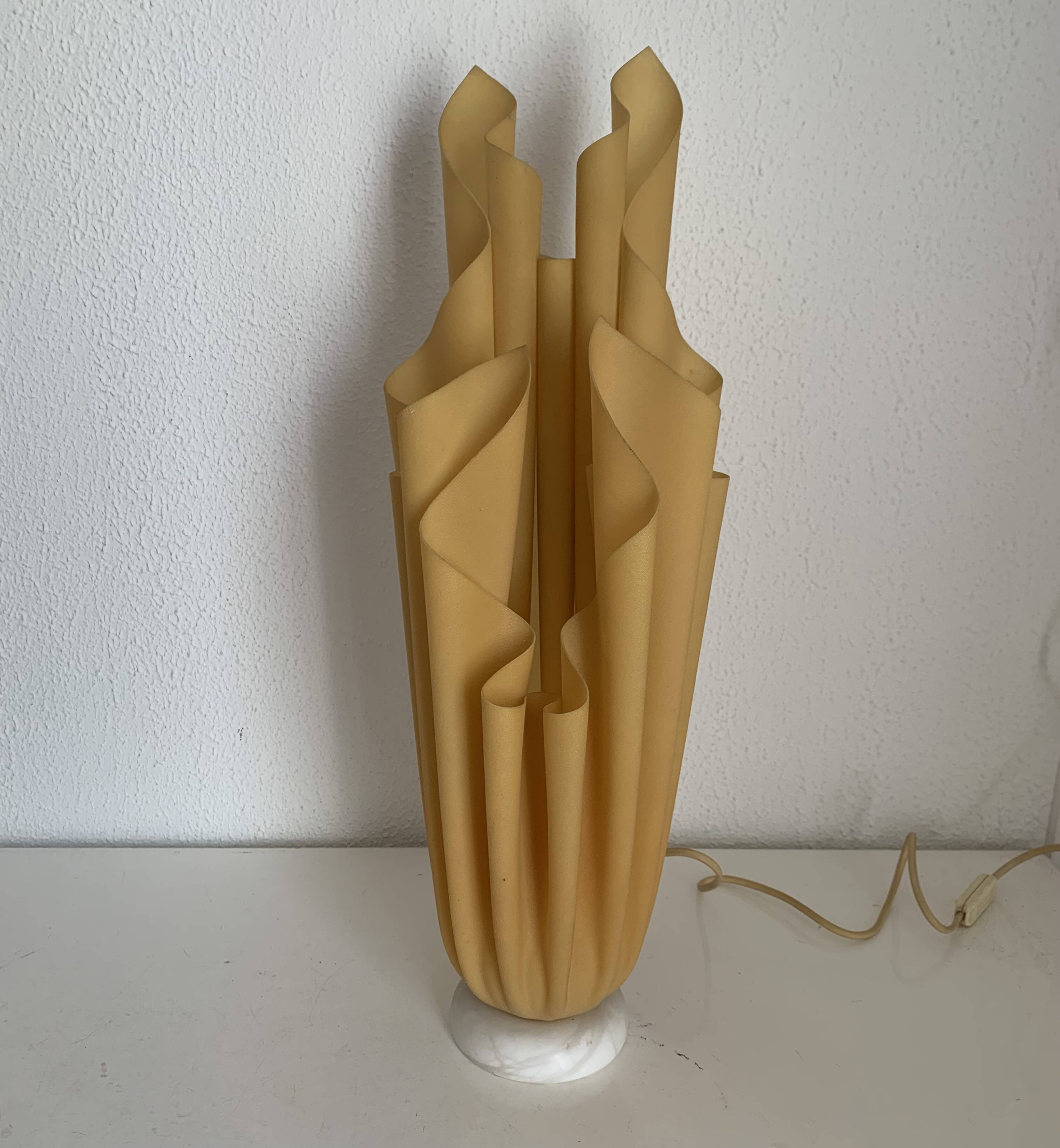 Vintage 1970s table lamp Athéna Georgia Jacob - 56 cm