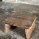 Small auxiliary stool in light antique teak (3302)