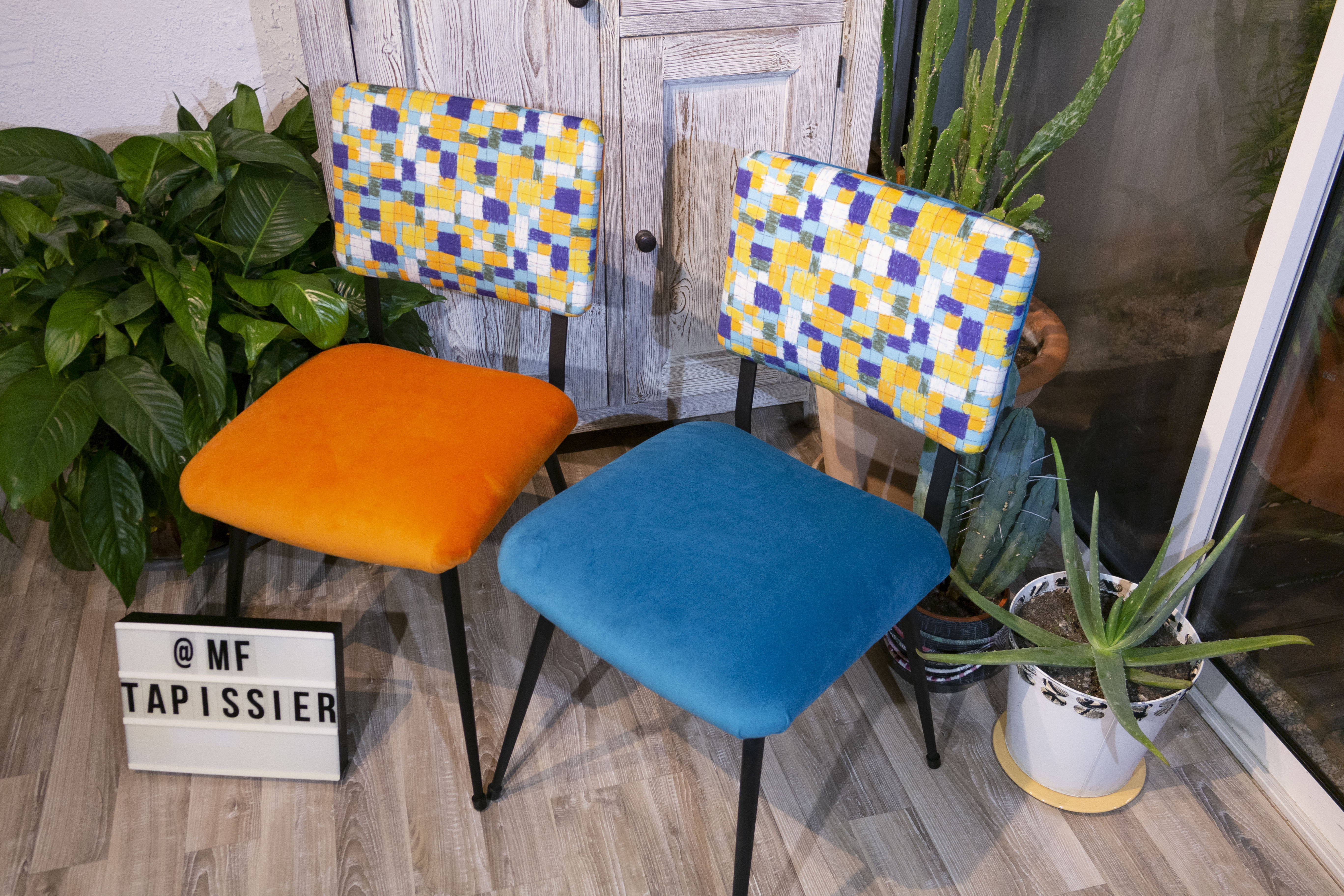 Duo chaises année 60