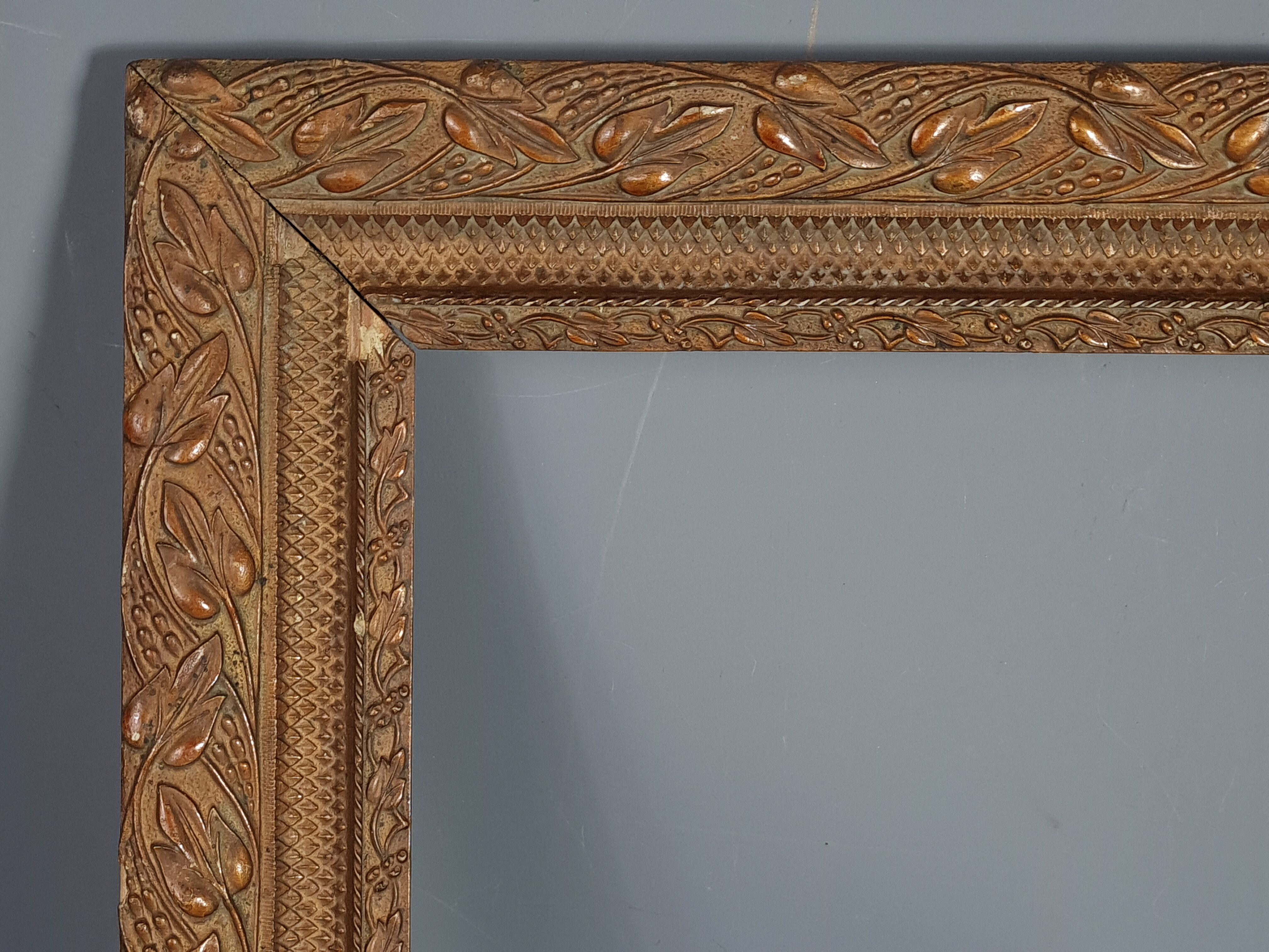 Old frame stucco wood decoration foliage
