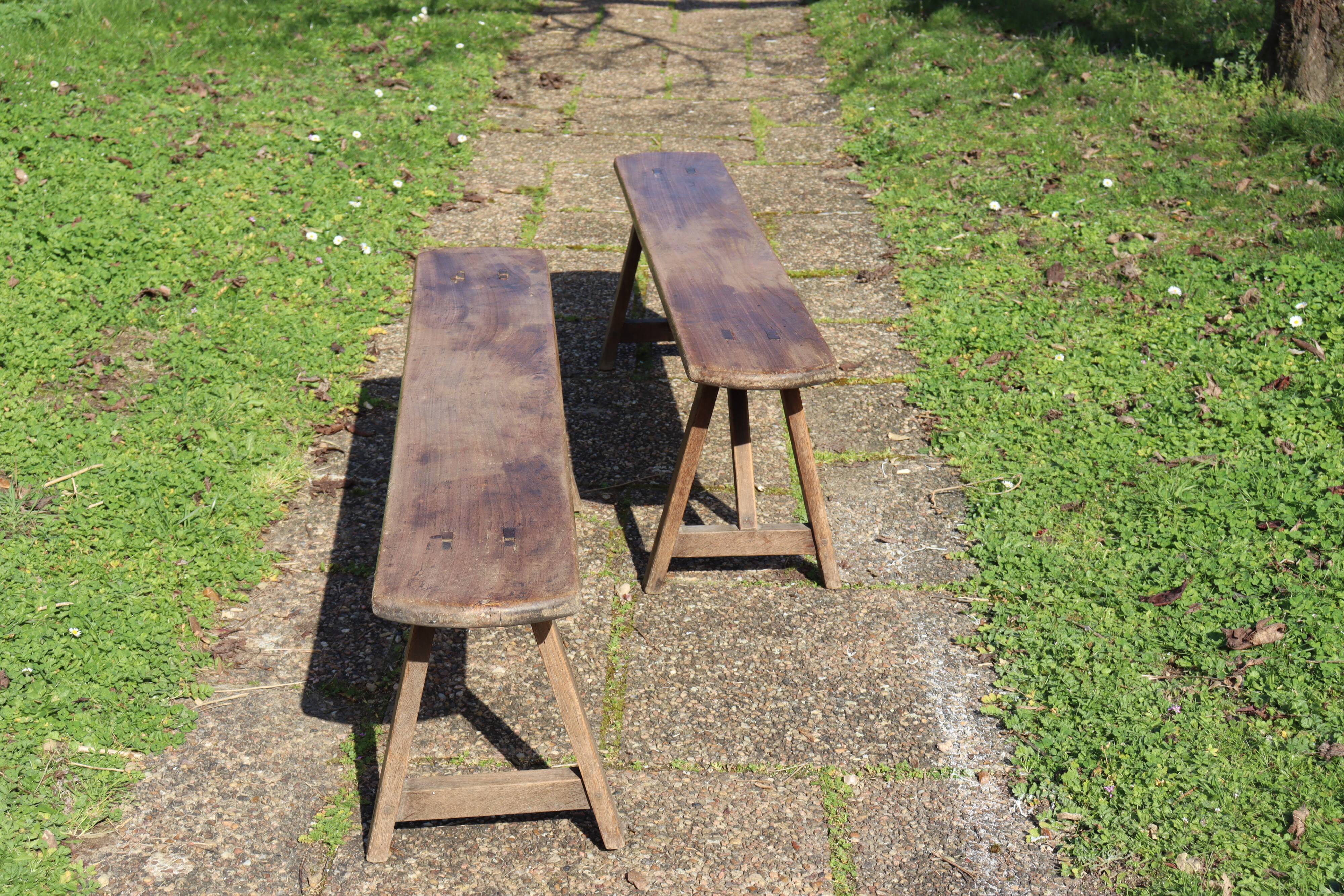 Pair of old benches