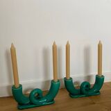 Pair of Vallauris candlesticks