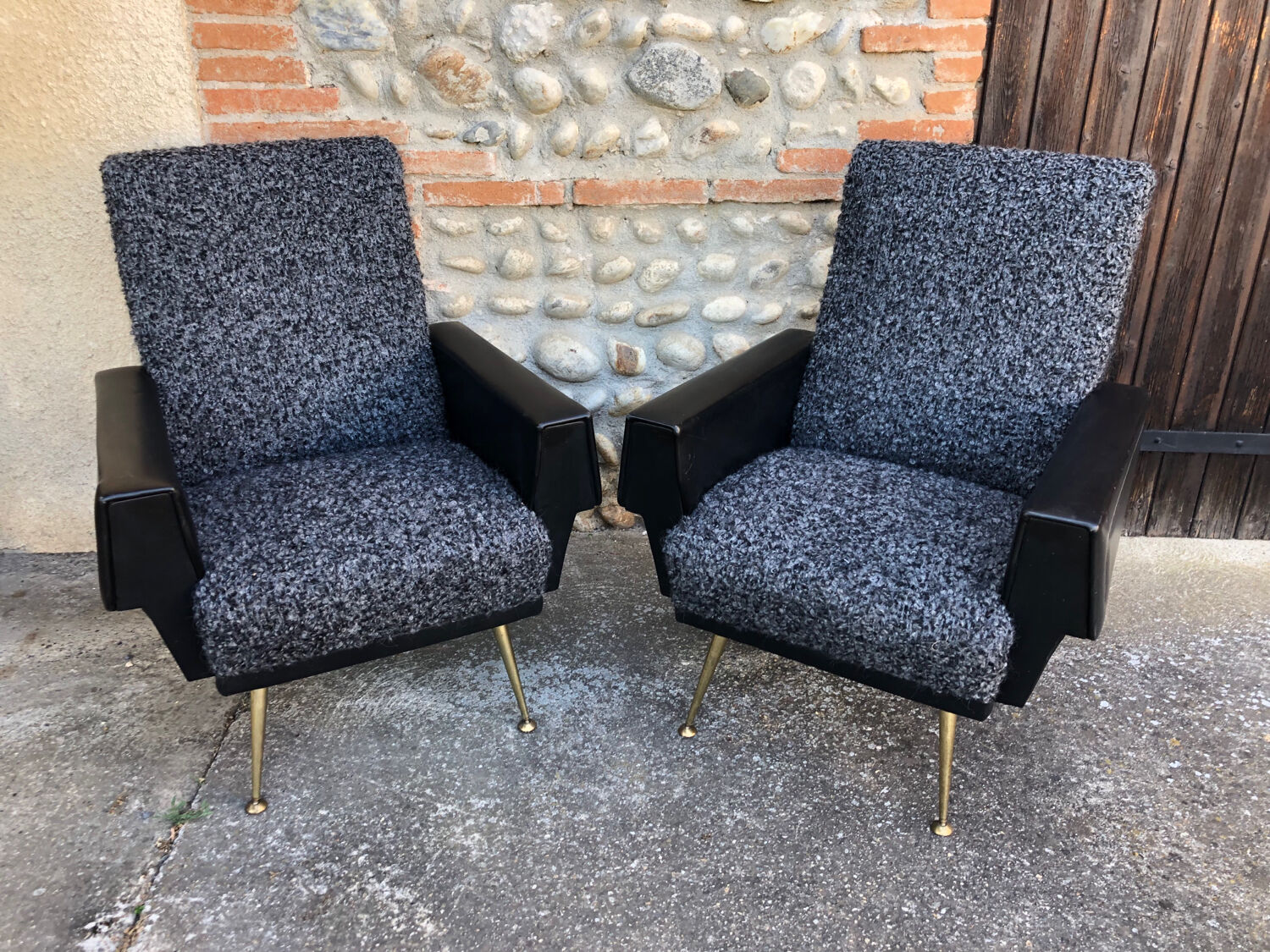 Pair of armchairs 60's