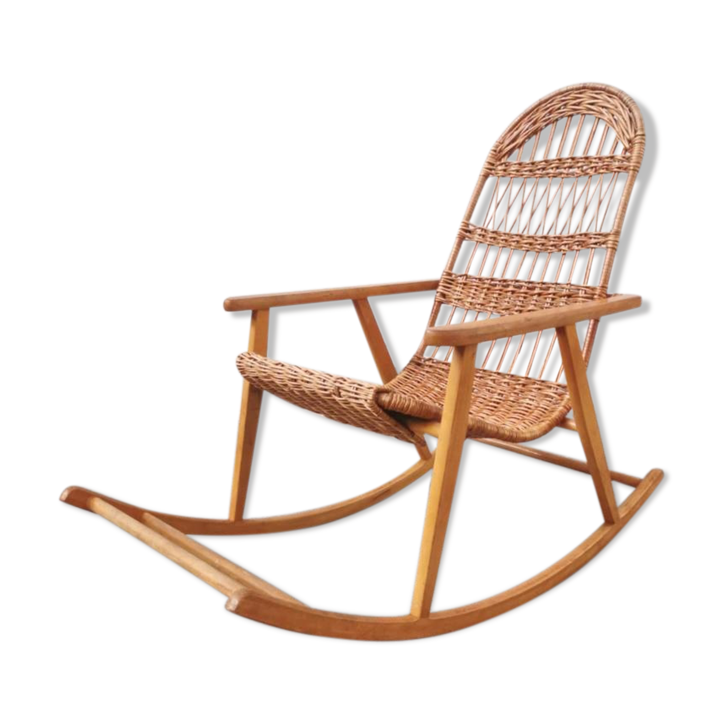 Rocking-chair rattan