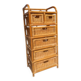 Commode chiffonnier en rotin