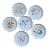6 flower coasters