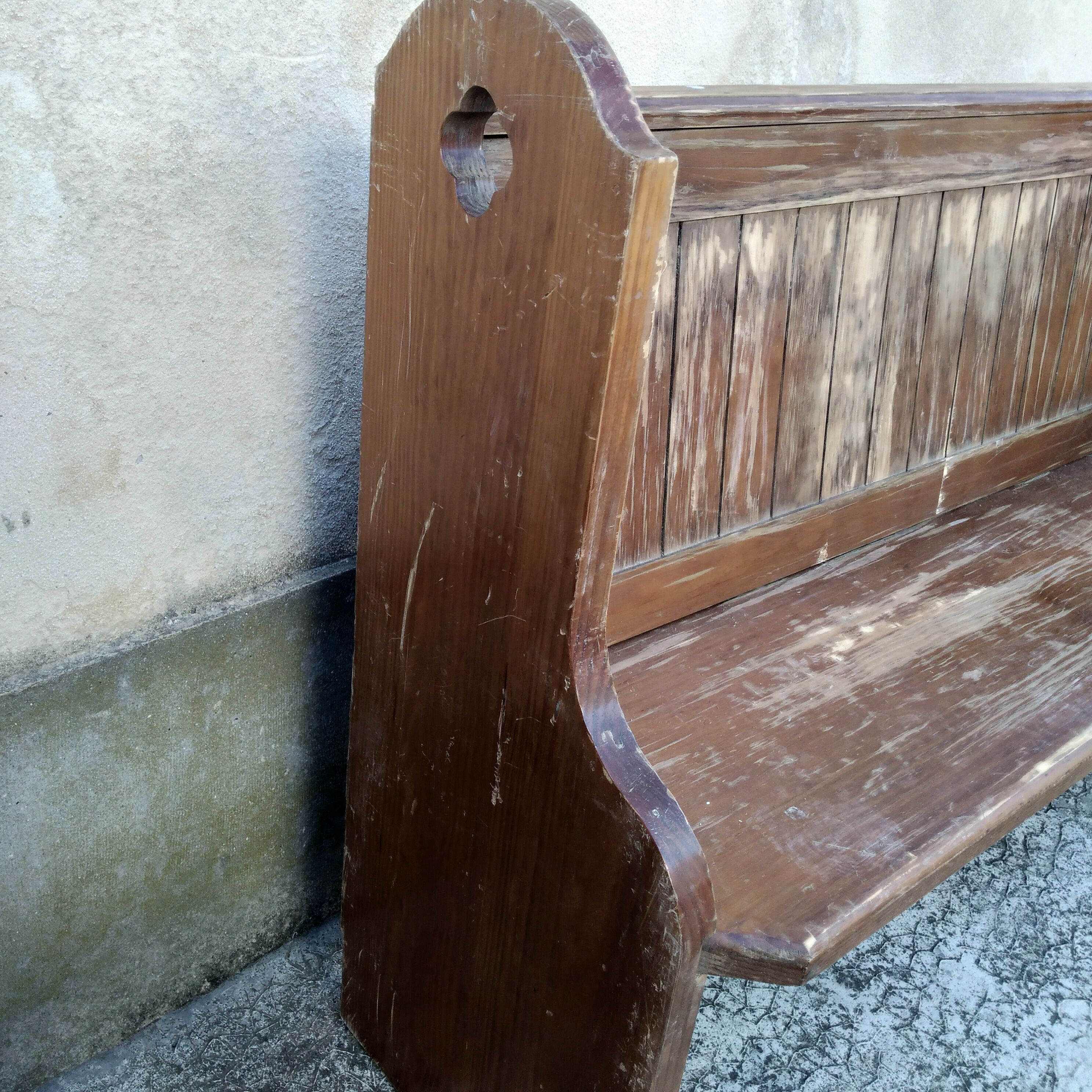 Vintage church bench