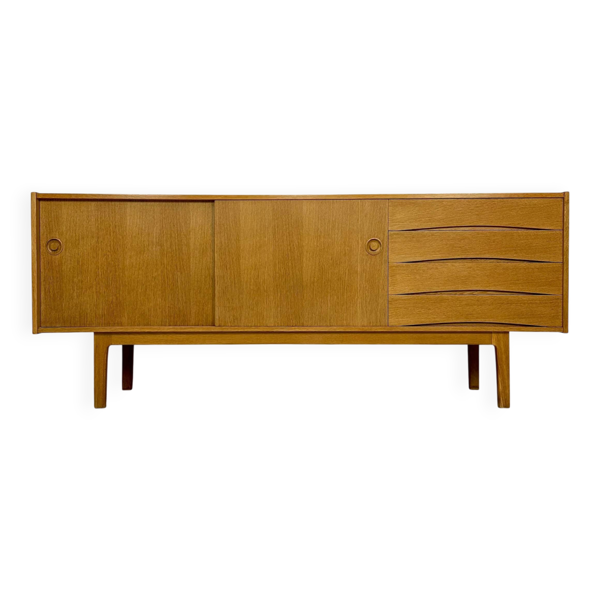 1960s Vintage Scandinavian Erik Wørts for IKEA Oak Sideboard
