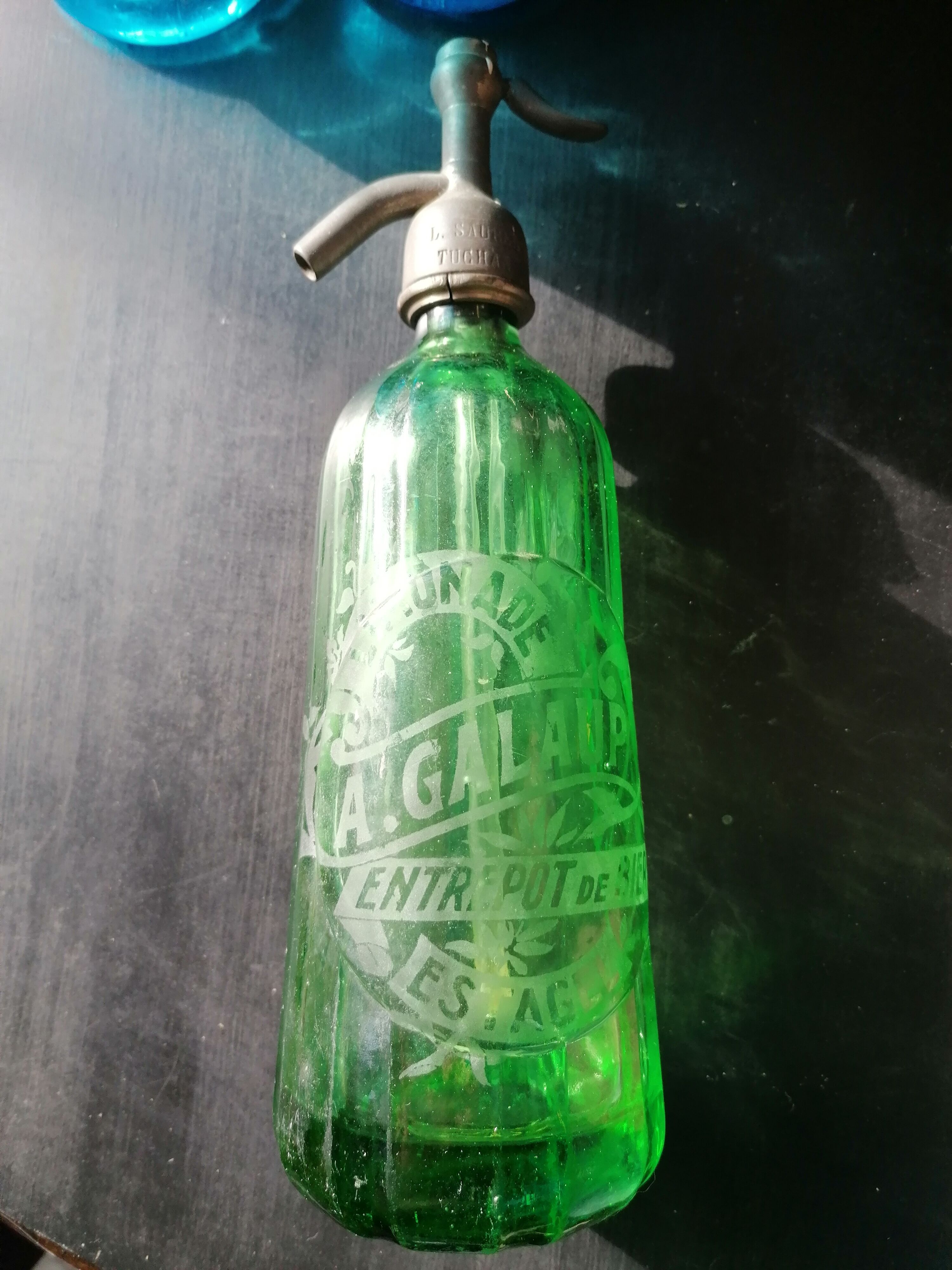 Siphon seltz water Dark Green Pyramid