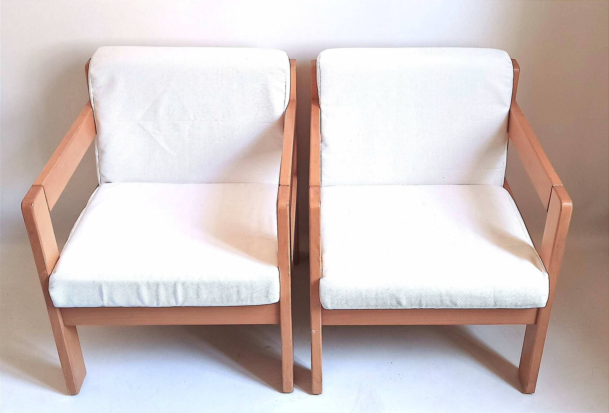Pair of armchairs by Magne France removable fabric