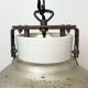 Grey metal industrial factory hanging lamp, 1960s