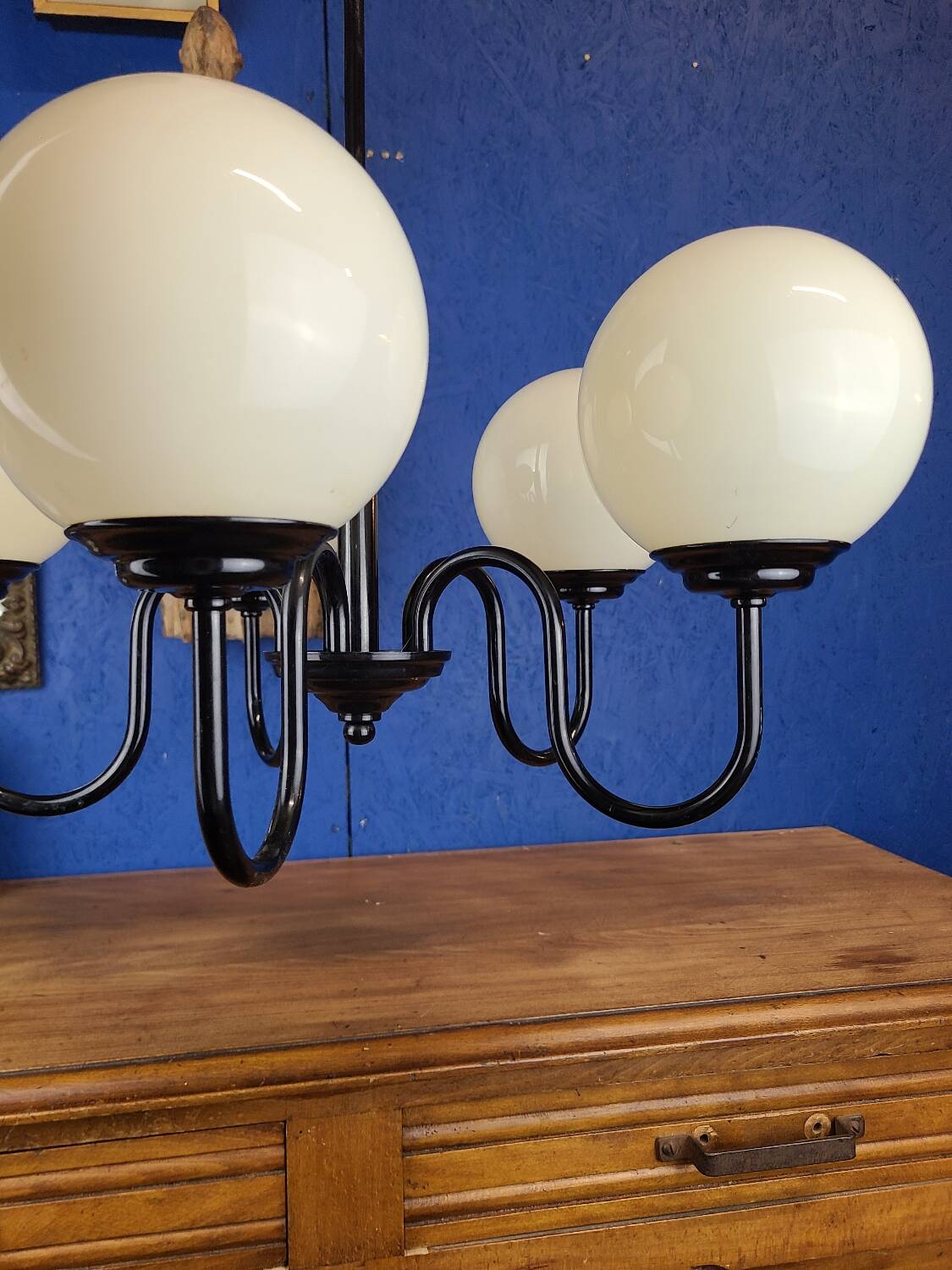 Vintage globe chandelier.