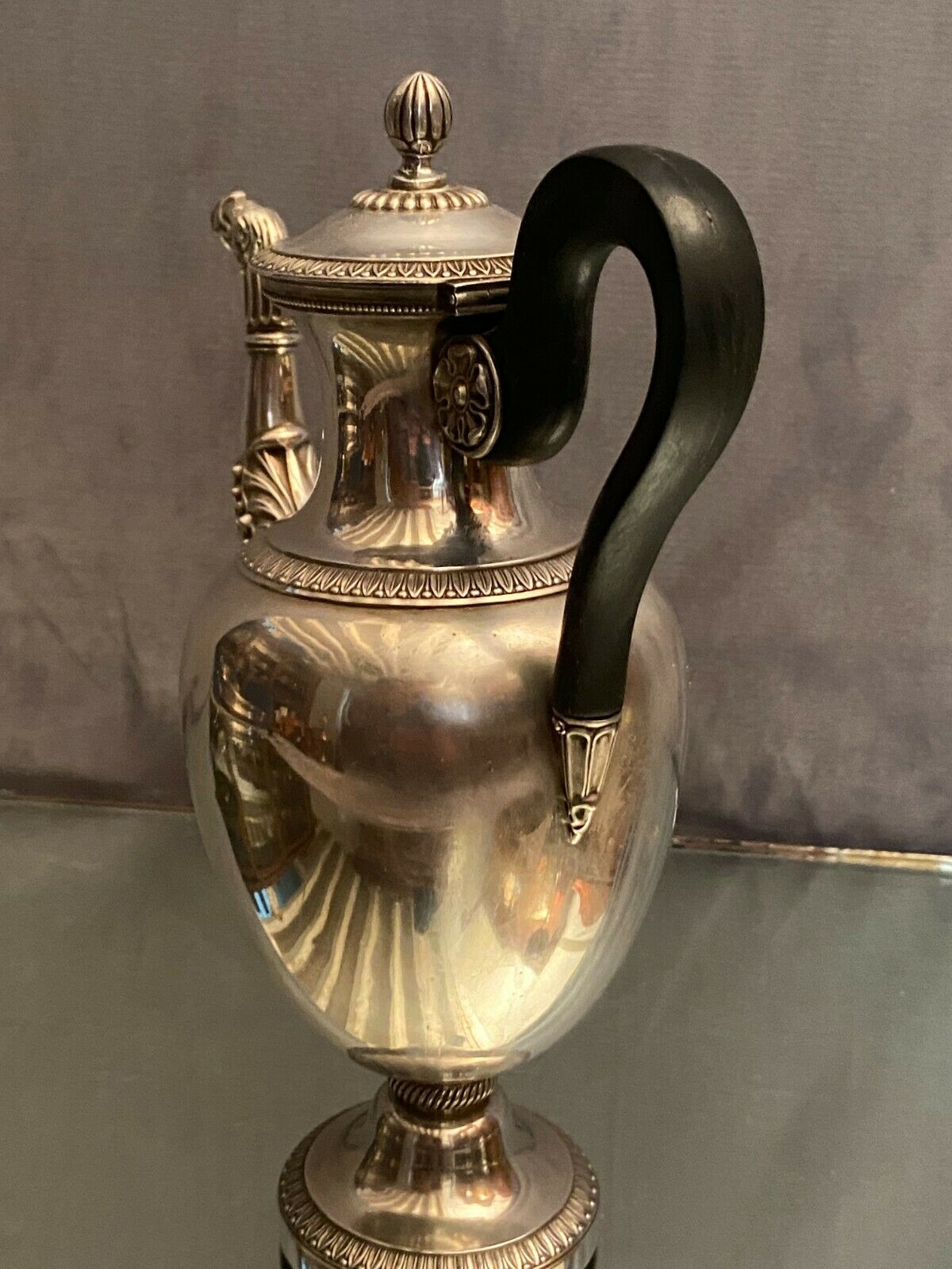 Solid silver coffee maker Old Early Nineteenth Empire Style