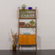 Scandinavian free standing wall unit model Ergo in light teak by John Texmon, Norway 1960s