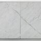 Unique desk Carrara marble & burl wood - Italy, 1980s