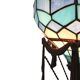Lampe montgolfière de table en vitrail façon Tiffany