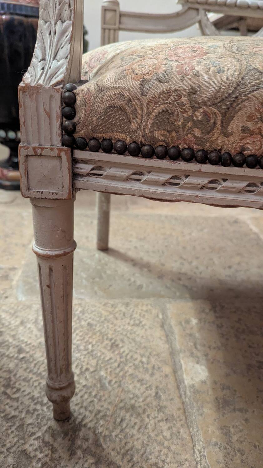 Pair of Louis XVI armchairs