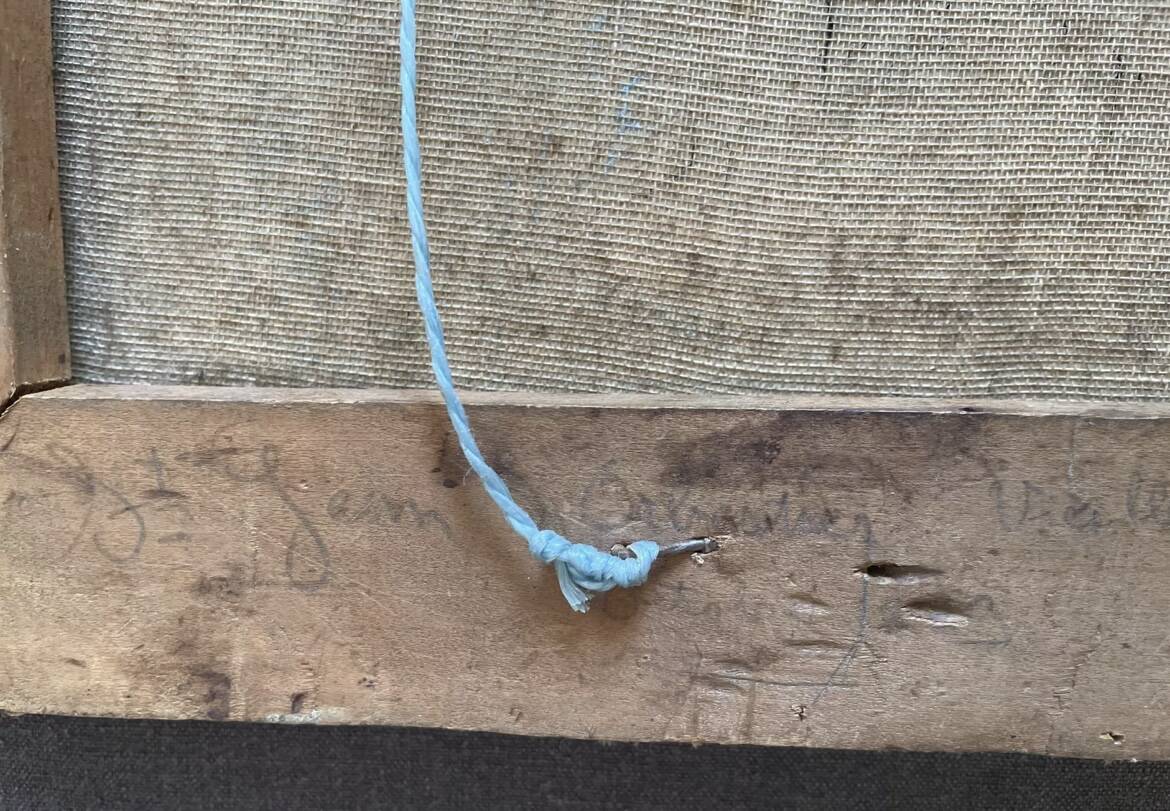 Oil on canvas Vendée landscape