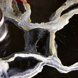 Hand-painted metal galaxy pendant light, 1980s