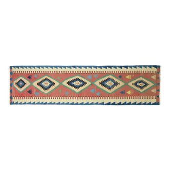 Tapis kilim artisanal d’Anatolie 380 cm x 96 cm