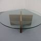 Italian Rosewood and Glass Coffee Table, 1960s