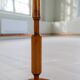 Lampe sur pied organique Art Déco en bouleau teinté Suède, années 1930