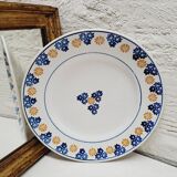 Pair of indigo and saffron flat plates