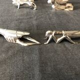 8 porte couteaux animaux art-déco 1930 design sandoz