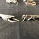 8 animal knife holders art-deco 1930 design sandoz