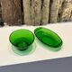 Green Glass Bowl and Ramekin Set